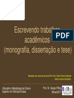 Regras para escrever trabalhos acadêmicos