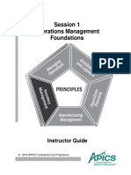 Session 1 Operations Management Foundations: Instructor Guide