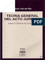 (T) Vial, Víctor - Teoría General Del Acto Jurídico