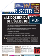 Le Soir 11 Septembre 2010