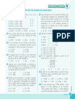 Ficha de Trabajo Adición de Números Naturales