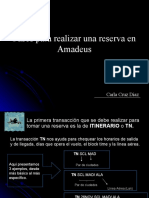 Pasos para Realizar Una Reserva en Amadeus