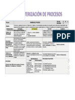 Caracterizacion de Procesos