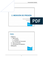 Medición de presión con instrumentos industriales