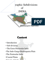 Physiographic Subdivisions of India: Presented By: Bhaskarjyoti Rajkhowa