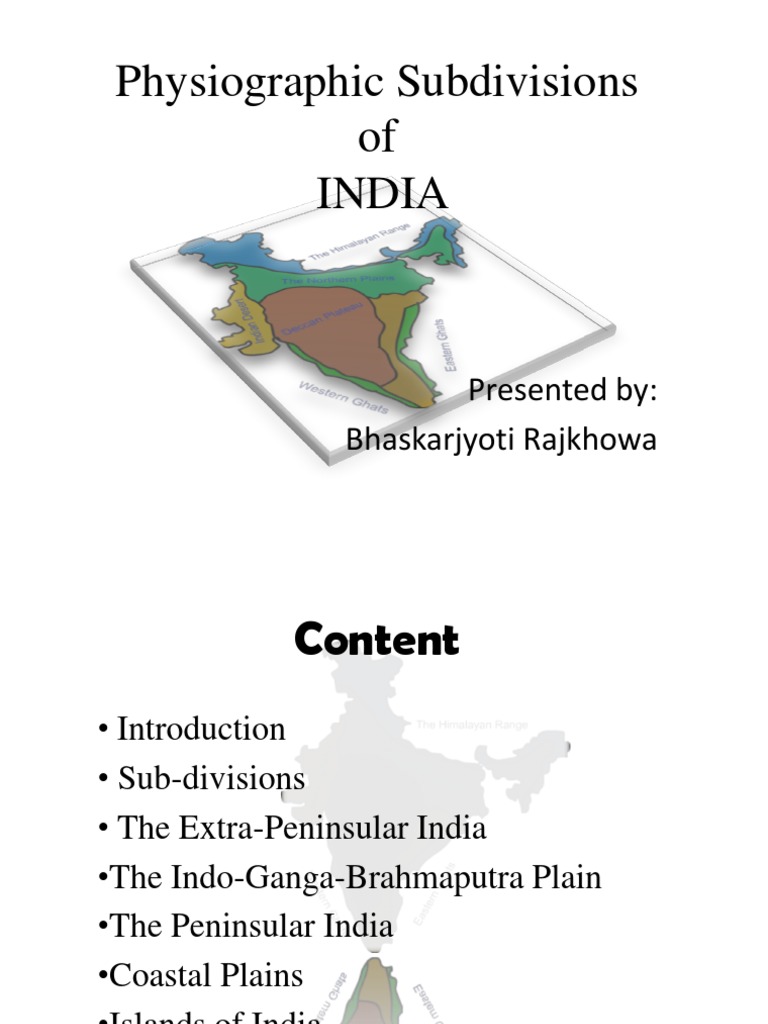Physiographic Divisions of India | PDF | Himalayas | Geomorphology