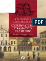 Processos Censórios Conservatorio Dramatico Brasileiro