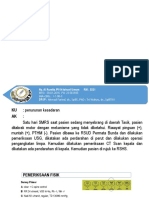 Cedera Kepala Sedang + ICH + SDH + Kontusio Paru Sin + Fraktur Tertutup Costa, Post Laparotomi Eksplorasi + Splenektomi E.C Ruptur Lien