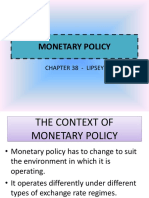 MONETARY POLICY TECHNIQUES