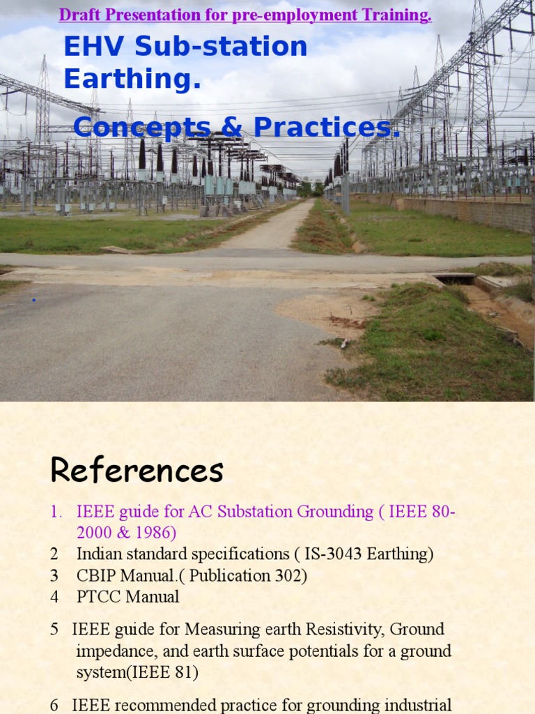 EHV Substation Earthing Practices | PDF | Electrical Substation ...