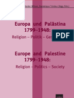 Europa Und Palästina 1799-1948 Religion-Politik