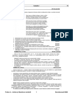 Proba A - Romana PDF