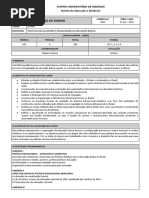 Plano de Ensino - Pol Ed e Org Da Ed Básica