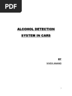 Alcohol Detection System in Cars