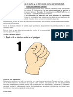 Dime Como Cierras El Puño y Te Diré Cuál Es Tu Personalidad