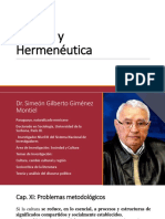 Hermenéutica profunda de Gilberto Giménez