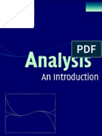 Analysis An Introduction