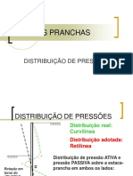 Tipos de engastes e cálculo analítico de estacas-pranchas livres no topo