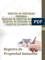 Registro de Propiedad Inmueble, Registro de Personas