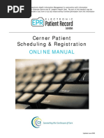 Cerner Patient Scheduling & Registration: Online Manual