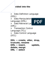 SQL Important