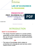 Principles of Economics: BSC Programme