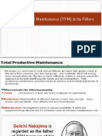 5.2 Total Productive Maintenance (TPM) & Its Pillars