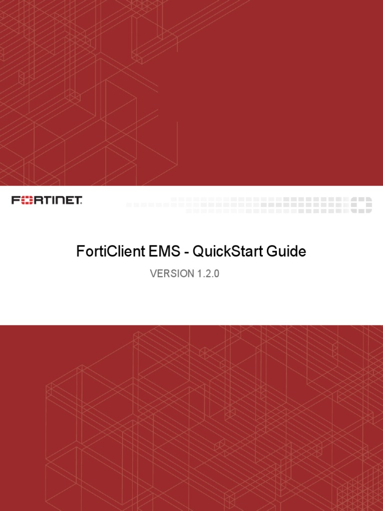 Forticlient Ems v1.2.0 Quickstart Guide PDF Active Directory Port