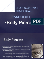 Universidad Nacional de Chimborazo English 4Th B: - Body Piercing's