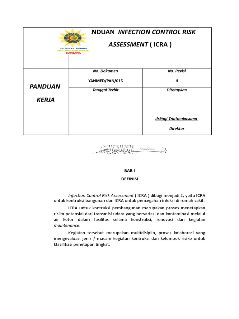 Panduan ICRA untuk Konstruksi Rumah Sakit | PDF