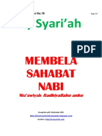 Kajian Utama Edisi 78 Majalah Asy-Syariah - Membela Sahabat Nabi - Muawiyah Radhiyallahu Anhu