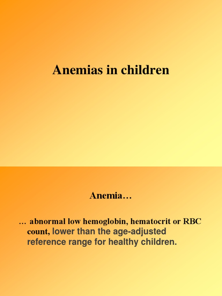 Anemia Types and Diagnosis in Children | PDF | Anemia | Vitamin B12