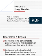Metode Interpolasi Selisih-terbagi Newton
