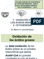 318356135 11 Oxidacion de Acidos Grasos y Cetogenesis PDF