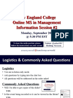 New England College MS in Management Sept 20th Info Session #2