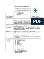 Sop Pemeriksaan Malaria Rapid