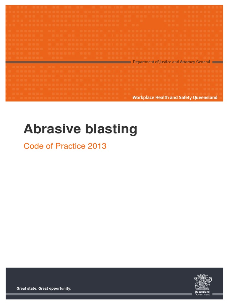 Abrasive Blasting Code of Practice 2013 PDF Occupational Safety