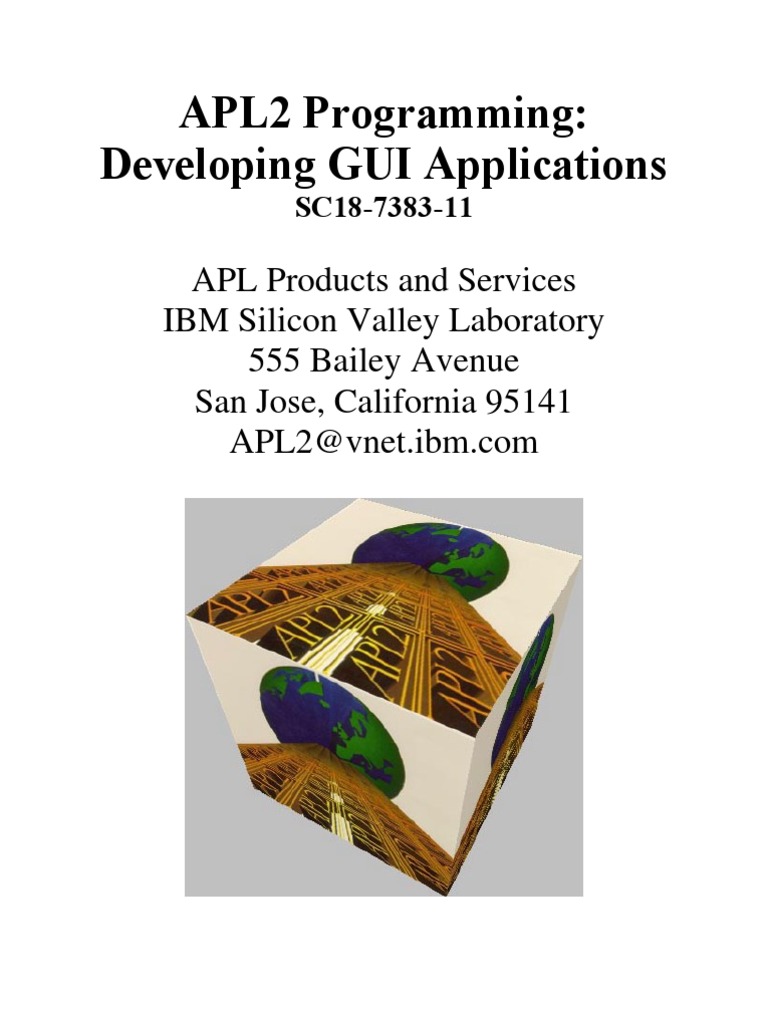 APL2 Programming Developing GUI Applications | Menu (Computing) | Apl ...