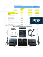 Deskripsi Daftar Harga Paket Sound System