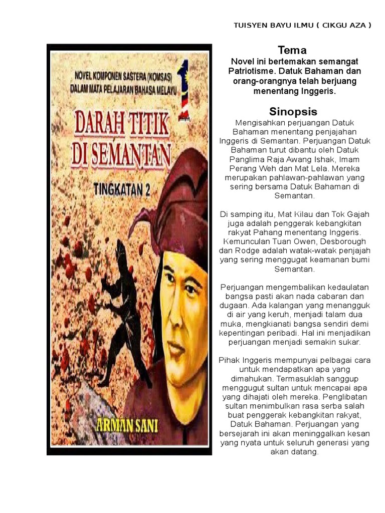 Novel Titik Darah Di Semantan  PDF
