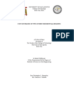 Cost Estimates of Two-Storey Residential Building