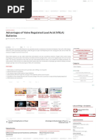 Advantages of Valve Regulated Lead Acid (VRLA) Batteries
