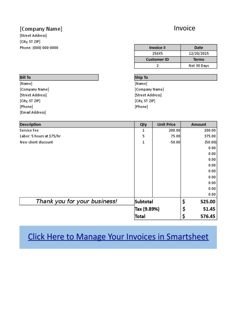 Bill To Invoice A | PDF
