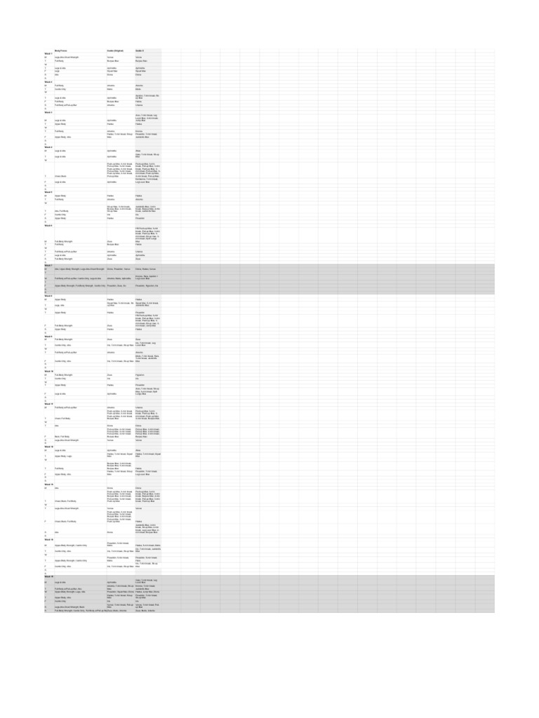 Freeletics Strength Workout Plan | PDF | Zeus | Hera