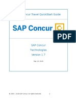 Sap Concur Travel Quickstart Guide