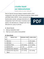 Daftar Nilai Kritis Hasil Pemeriksaan La