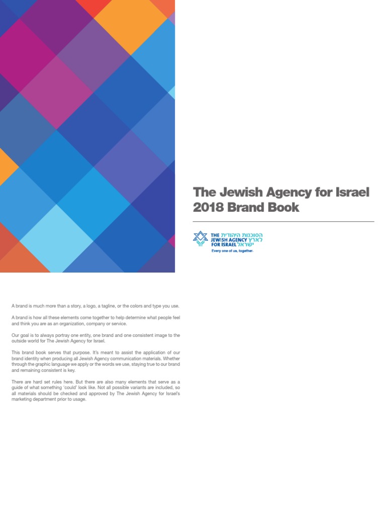 Jewish Agency Brandbook V6 Jews Typefaces - 