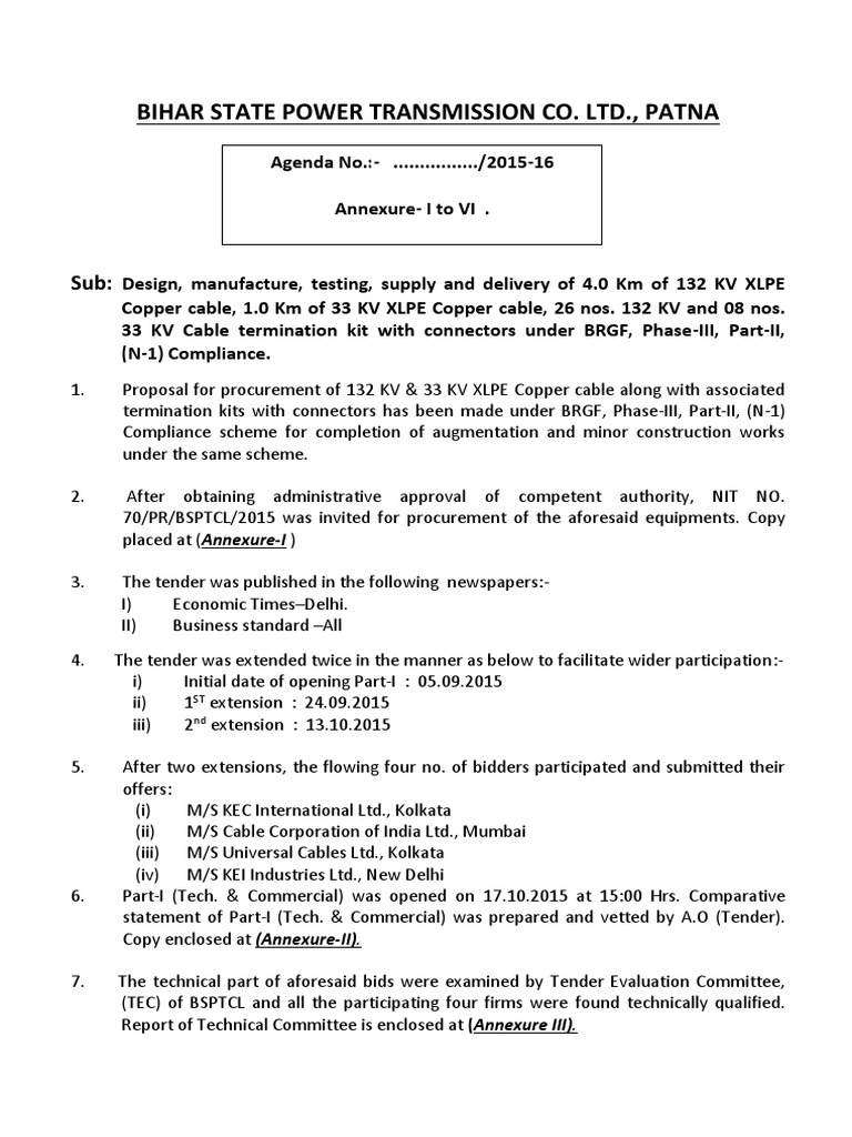 Bihar State Power Transmission Co. LTD., Patna ST ND PDF