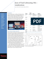 An 50731 FT IR Analysis of Used Lubricating Oils General Considerations