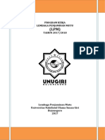 Program Kerja LPM Unugiri Bojonegoro 2018